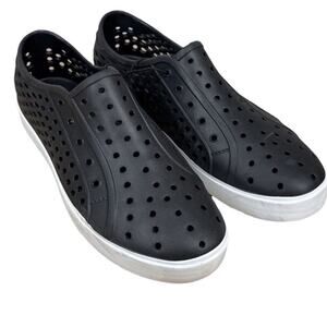 London Fog Mens Bately Perforated Slip On Athletic Sneakers Casual Shoes Size 11